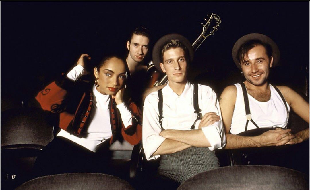 Le groupe Sade, mars 1986. ©Peter Jordan