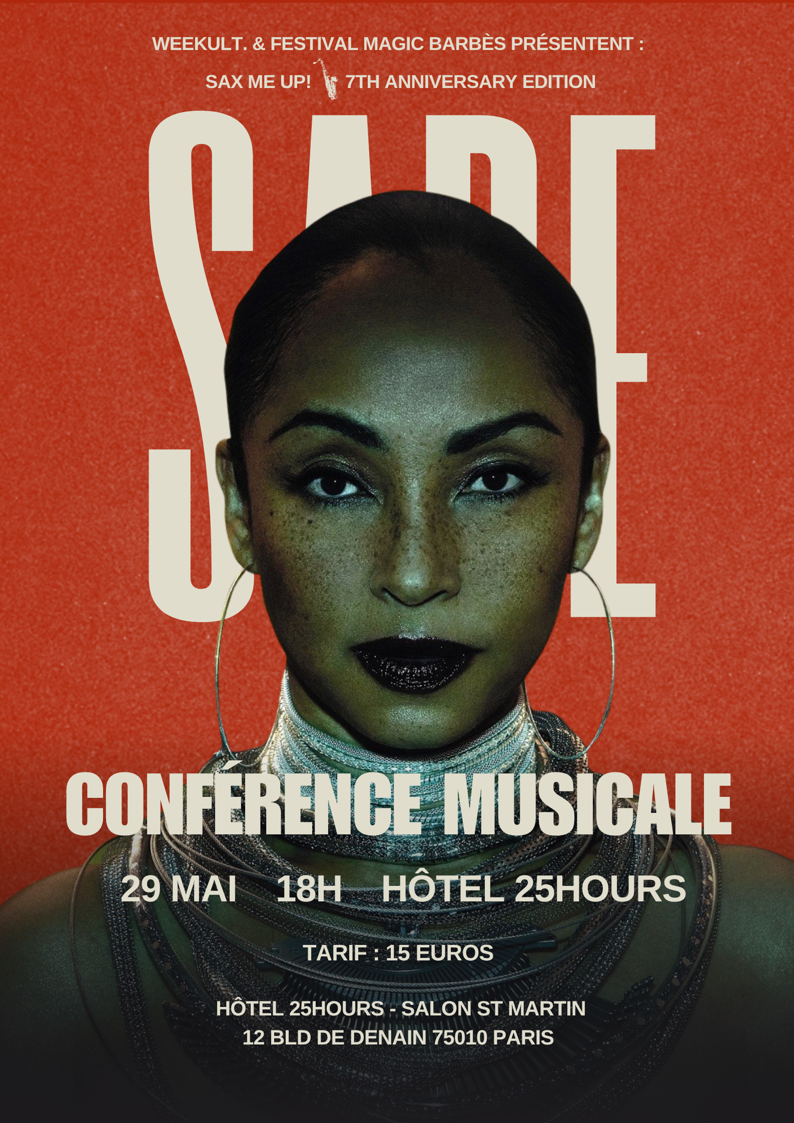 Sade conférence musicale 25hours paris festival Magic Barbès
